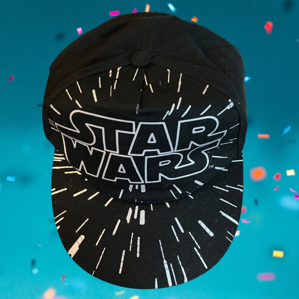 STAR WARS YOUTH BASEBALL HAT SNAPBACK BLACK AND GRAY